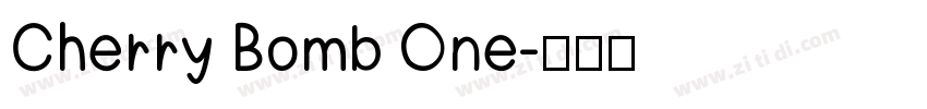 Cherry Bomb One字体转换